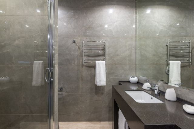 a renovated bathroom